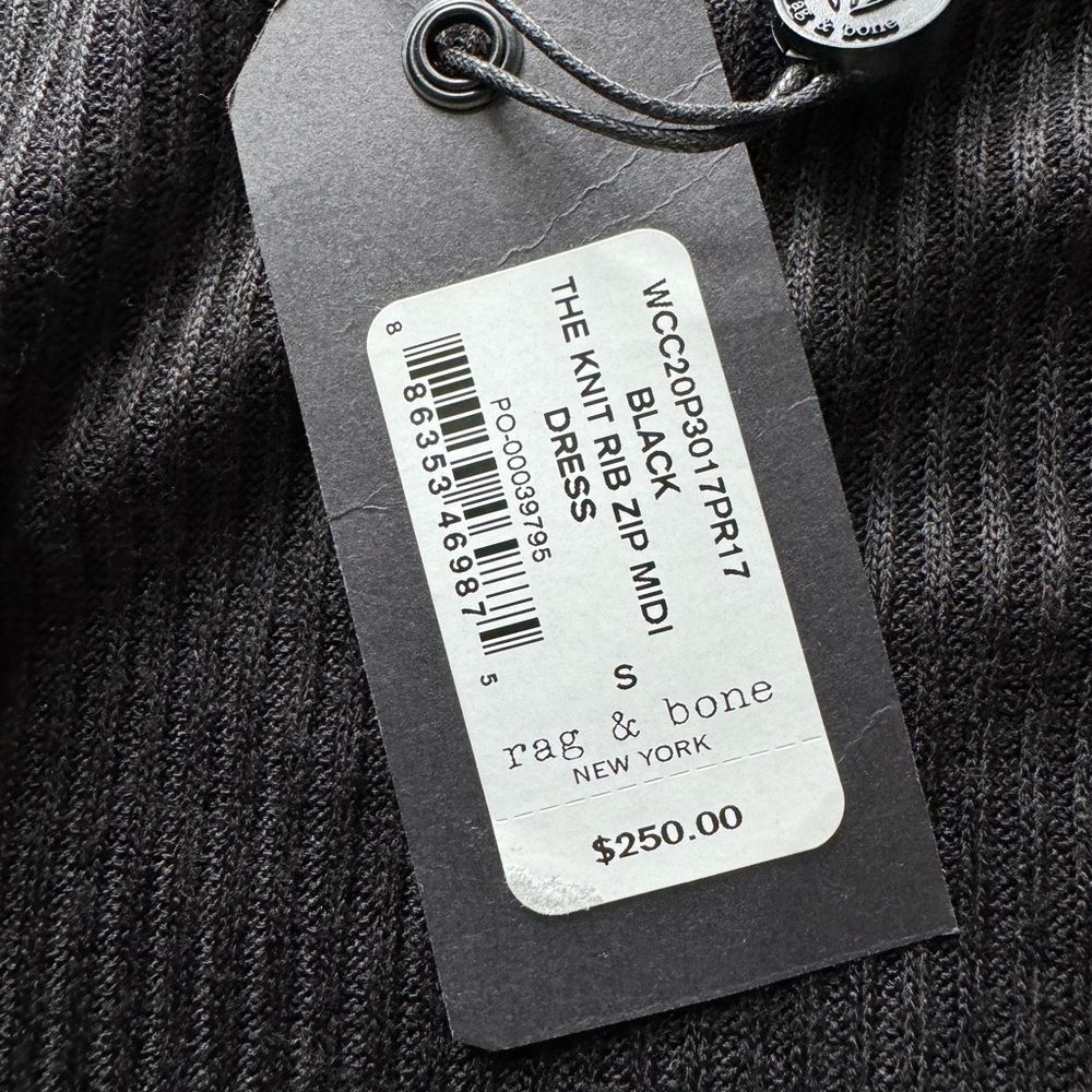Rag & Bone the knit rib zip midi dress - Picture 3 of 9